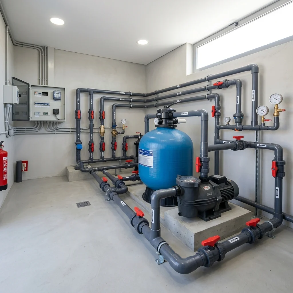 Equipamiento y filtración de piscinas