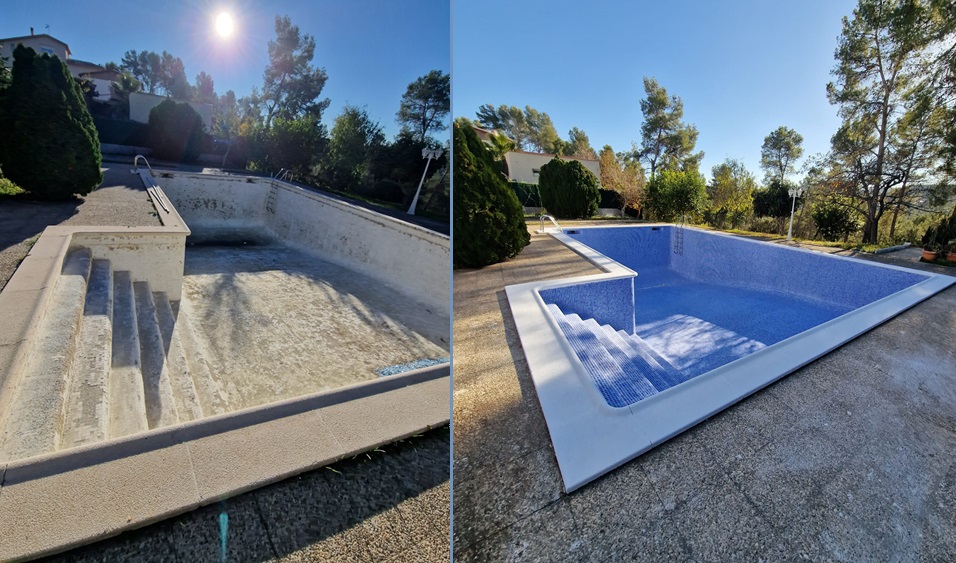 Remodelación de piscina residencial